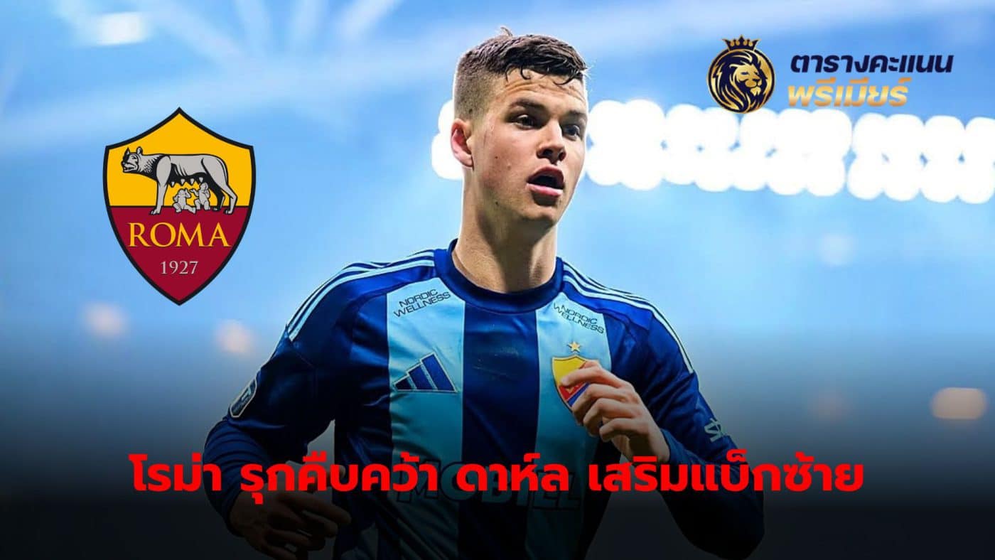 Roma moves forward with negotiations to acquire Swedish left-back Samuel Dahl to join the team.